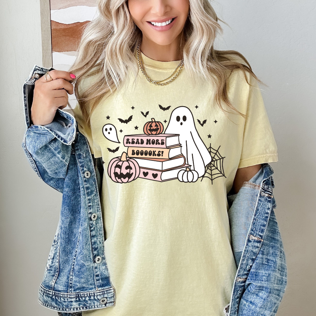 Read More BOO-ks - Unisex garment-dyed heavyweight t-shirt