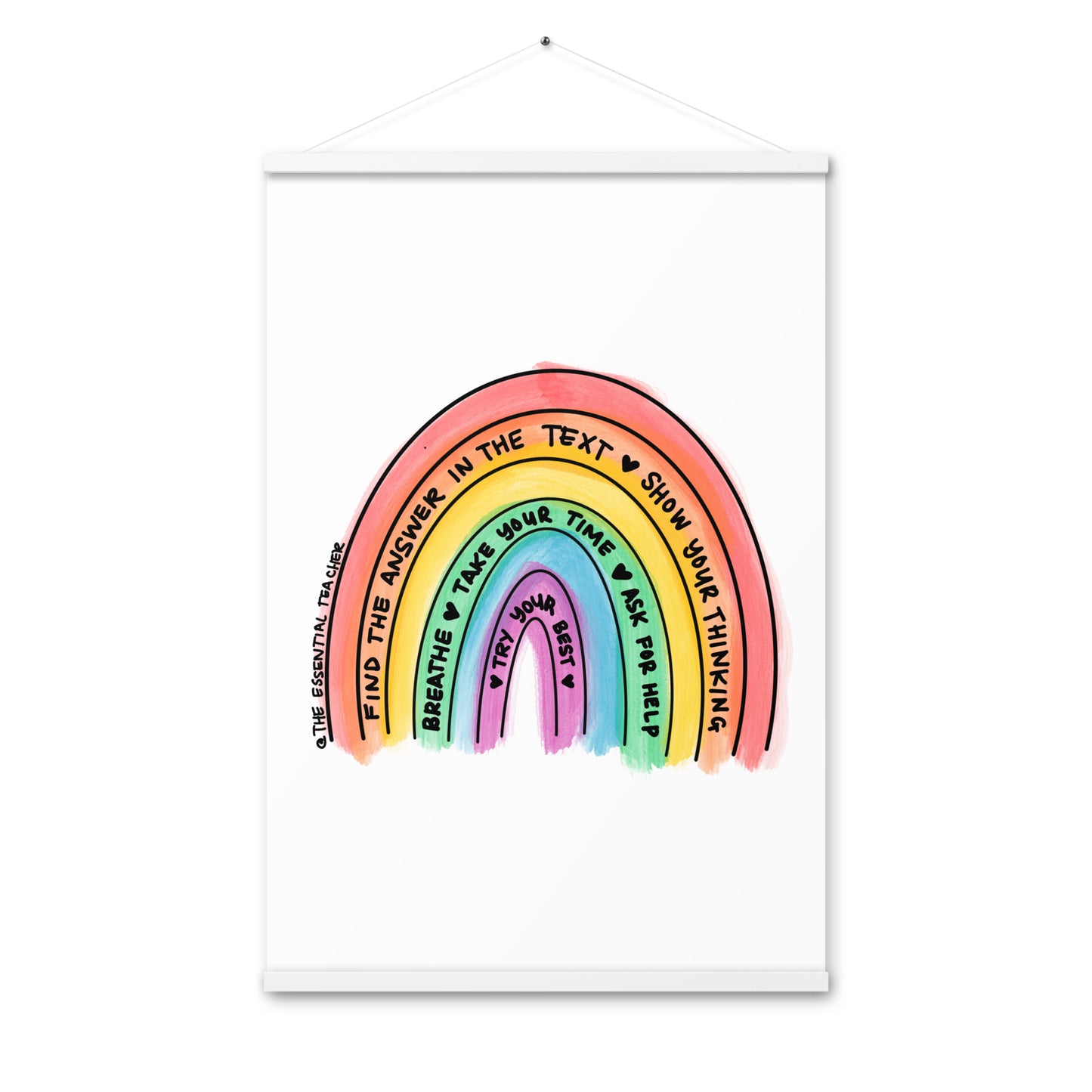 Test Prep - Poster with hangers