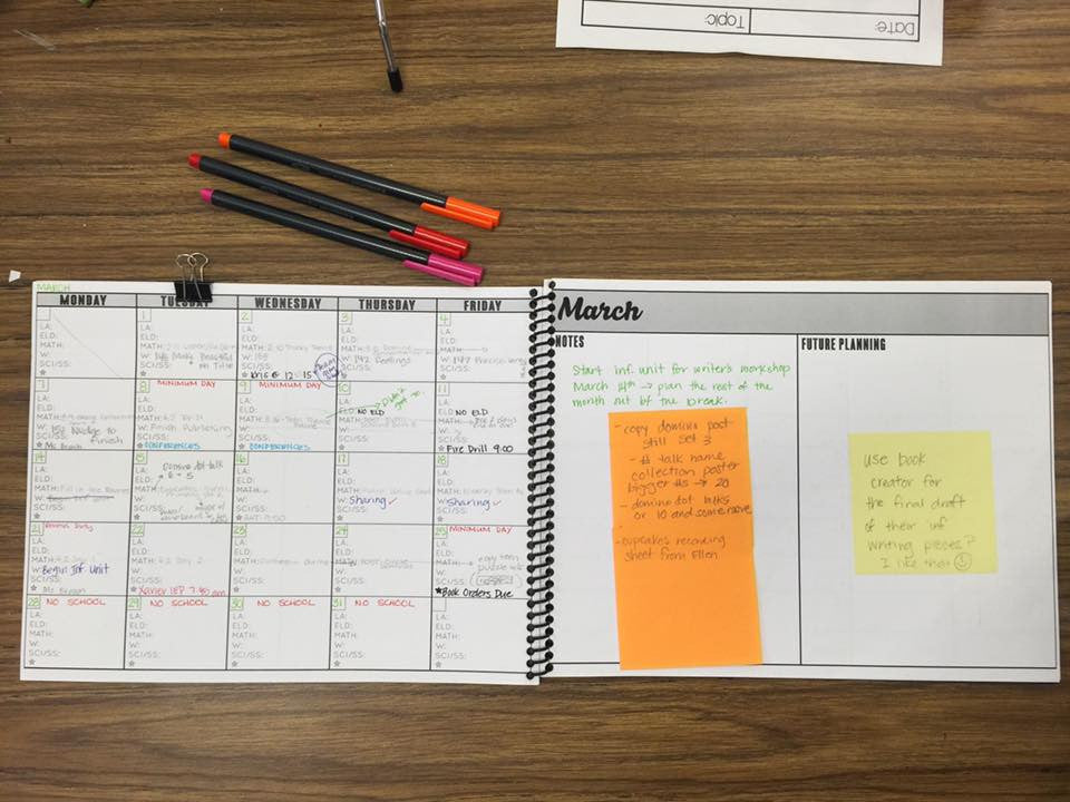 The Essential Teacher MONTHLY Planner
