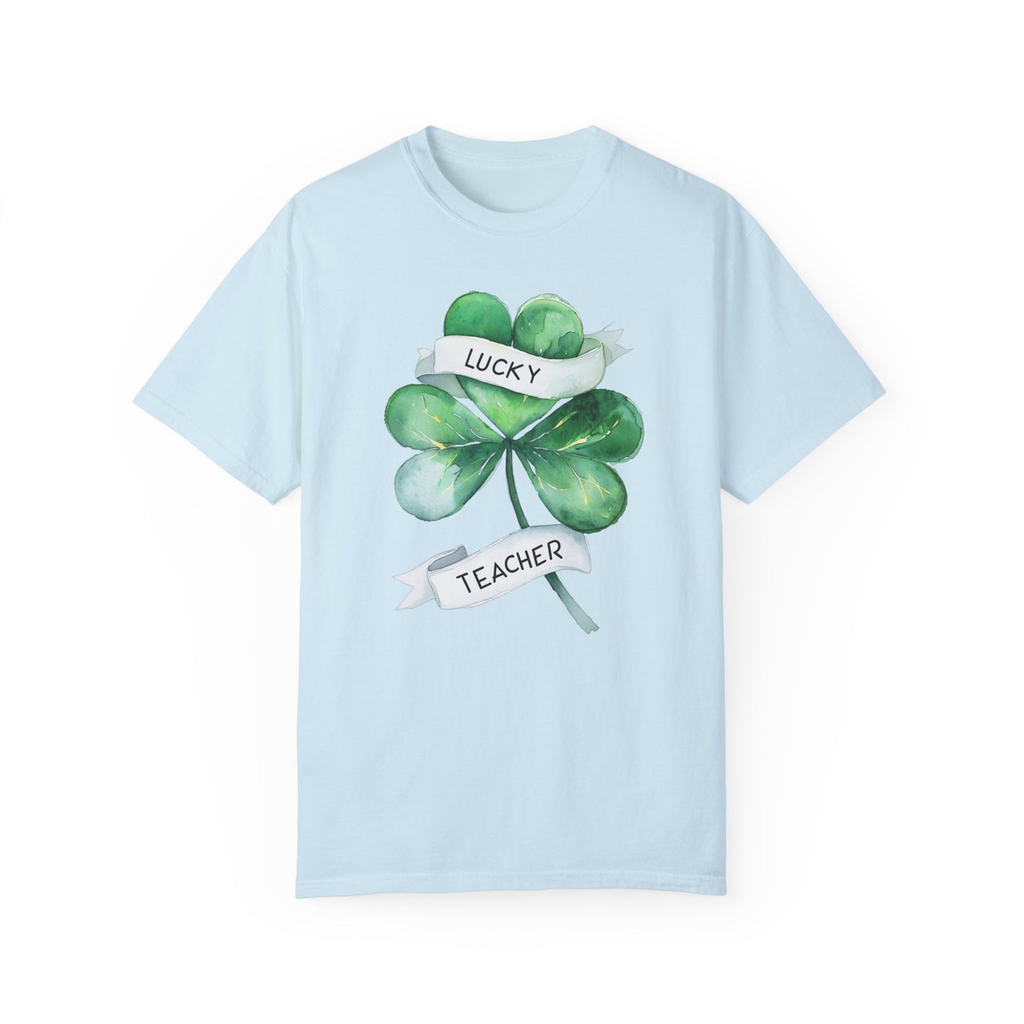 Lucky Teacher T-Shirt - Unisex Garment-Dyed Tee for Educators