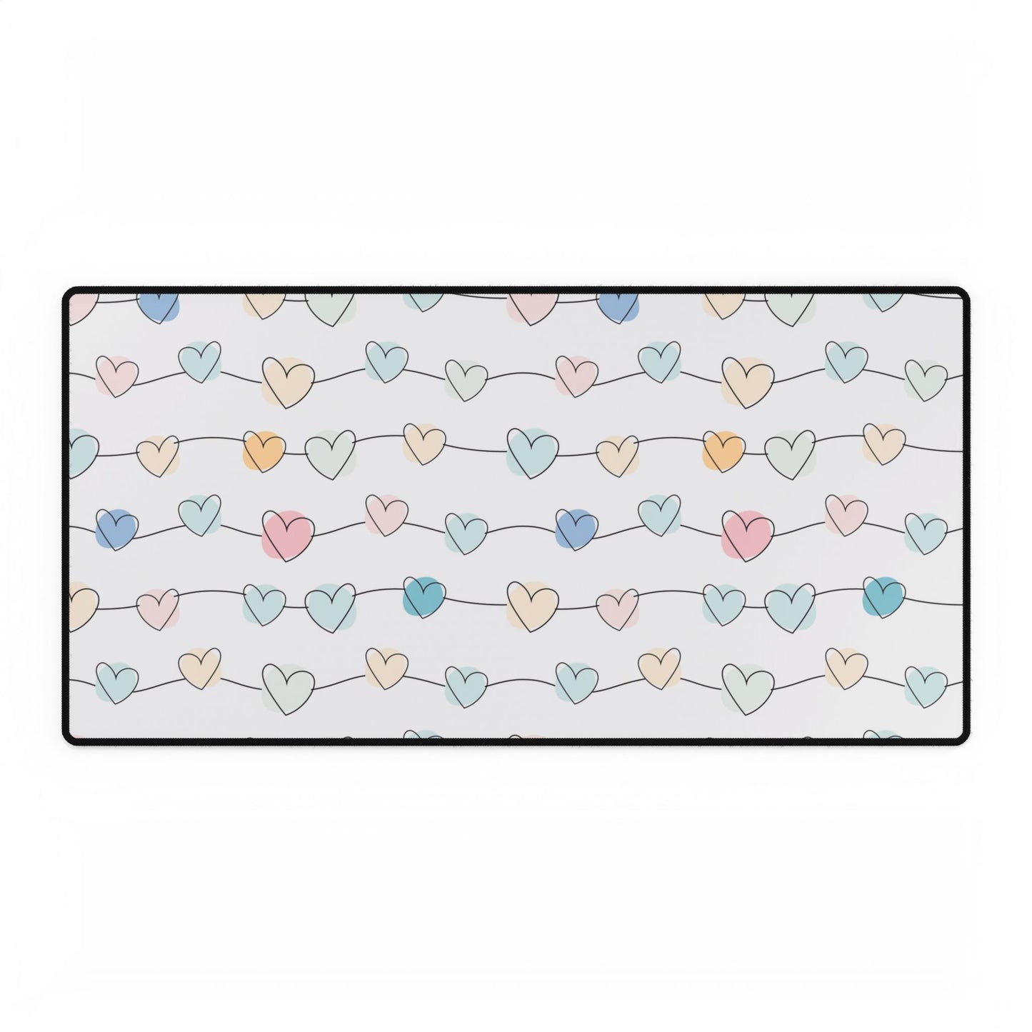 Pastel Hearts Desk Mats