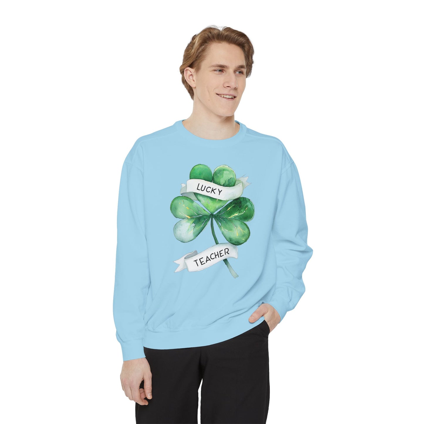 Shamrock Lucky Teacher Sweatshirt