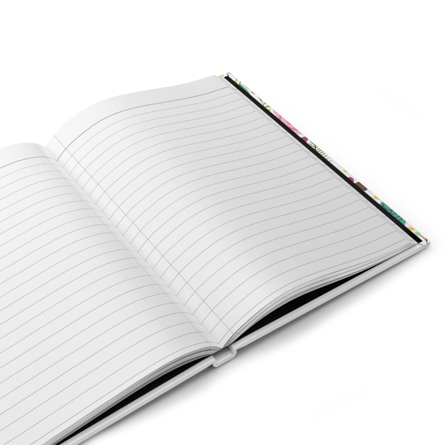 Light Floral Hardcover Journal Matte
