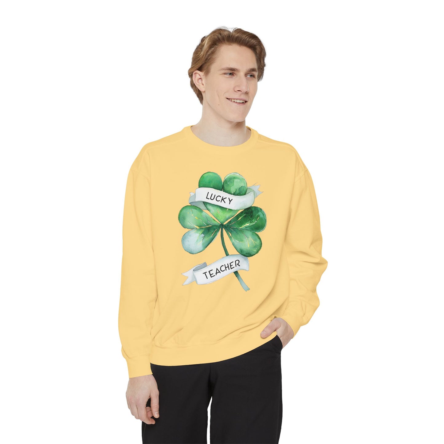 Shamrock Lucky Teacher Sweatshirt
