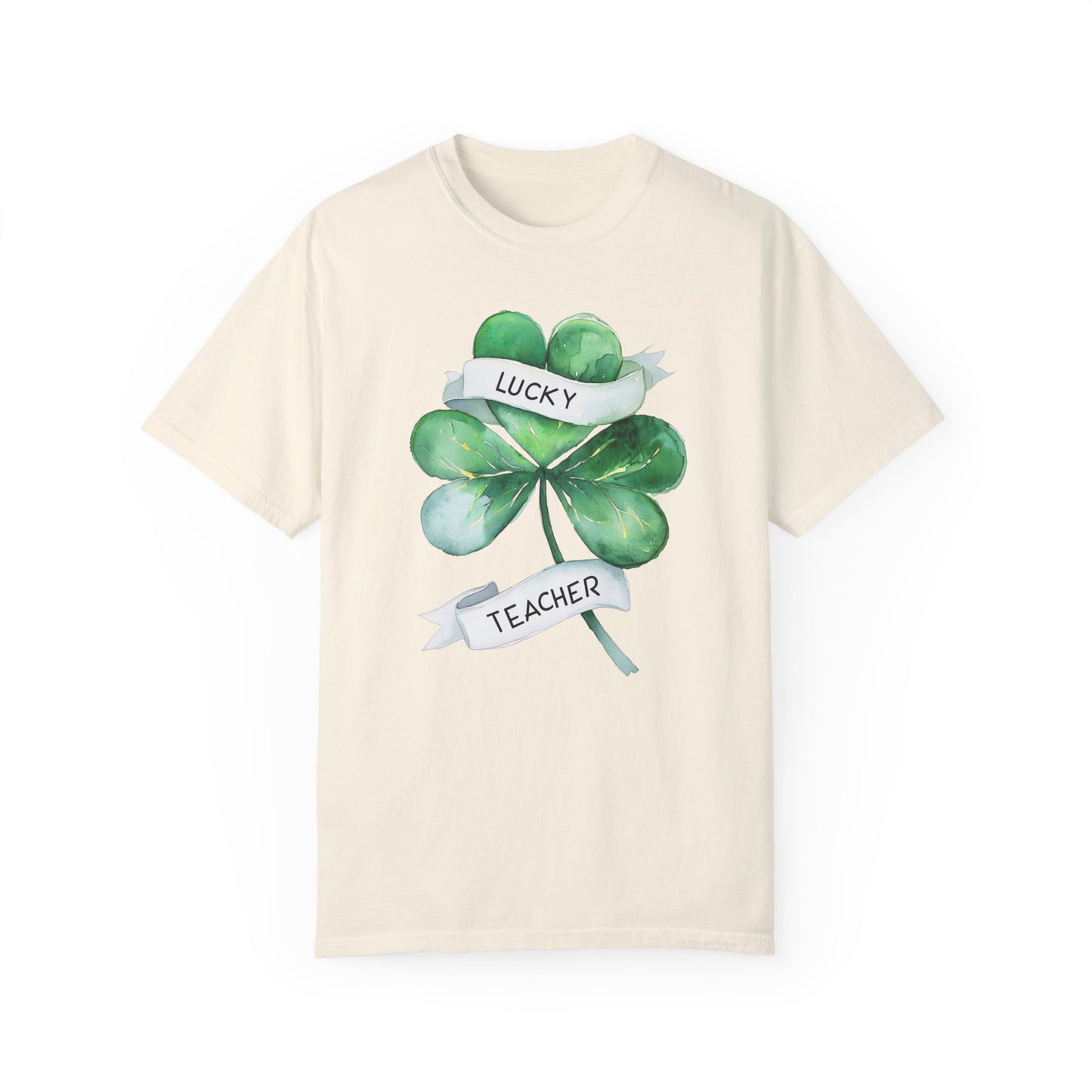 Lucky Teacher T-Shirt - Unisex Garment-Dyed Tee for Educators