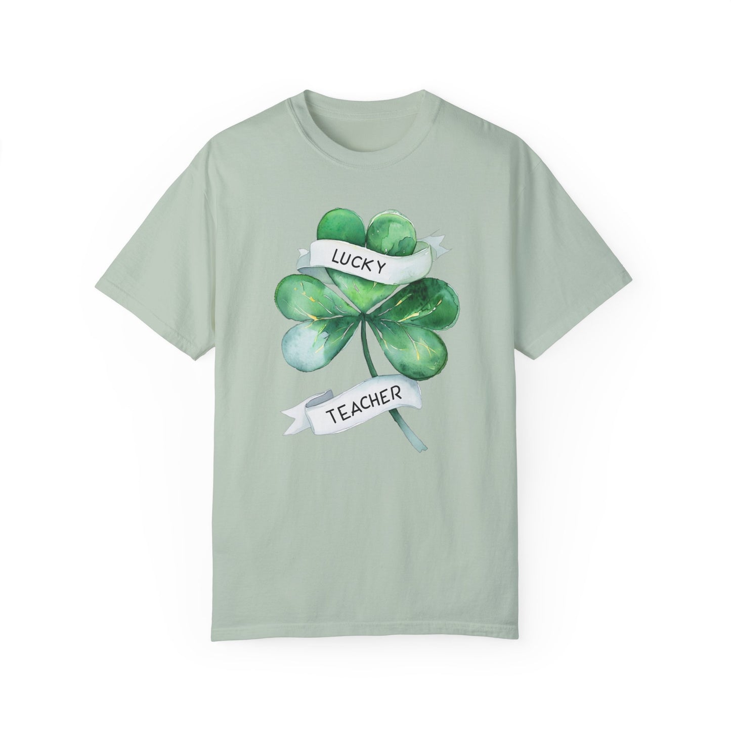 Lucky Teacher T-Shirt - Unisex Garment-Dyed Tee for Educators