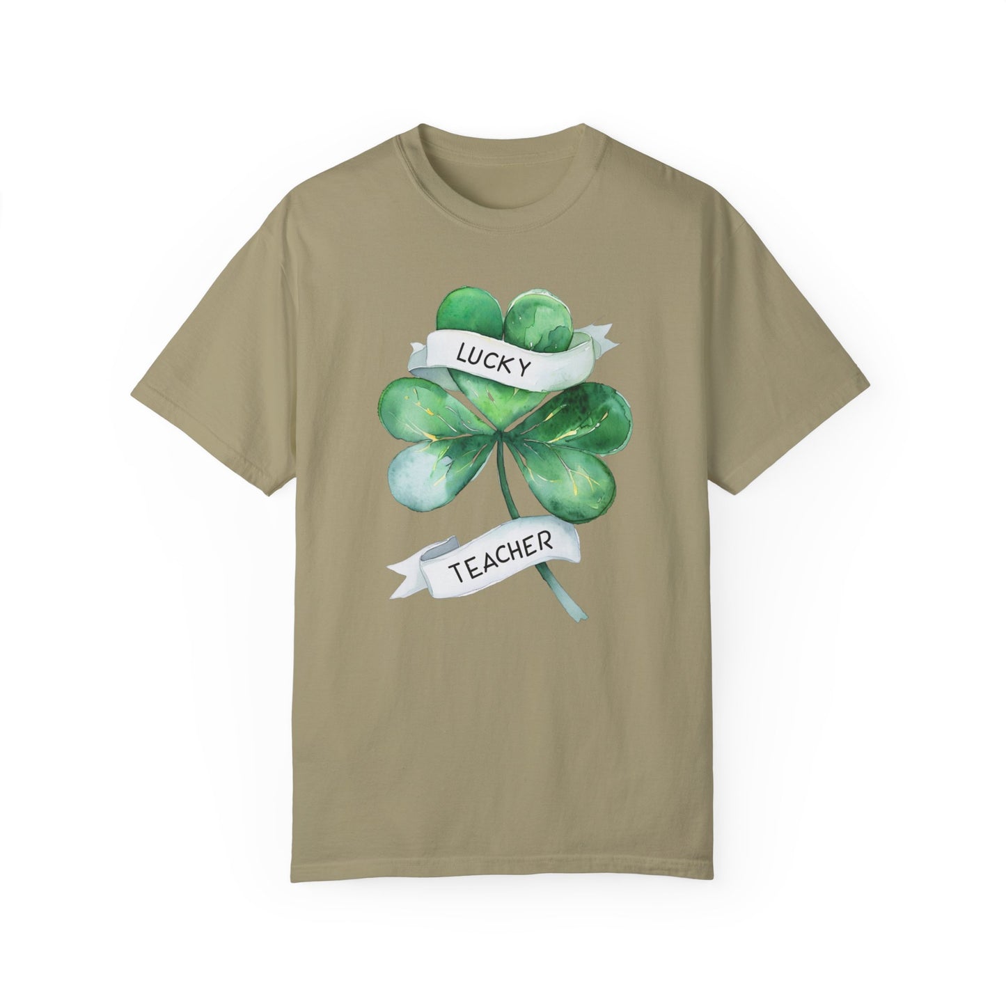 Lucky Teacher T-Shirt - Unisex Garment-Dyed Tee for Educators