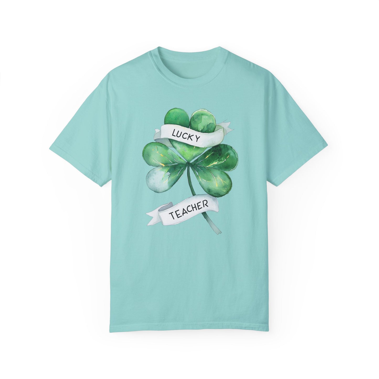 Lucky Teacher T-Shirt - Unisex Garment-Dyed Tee for Educators