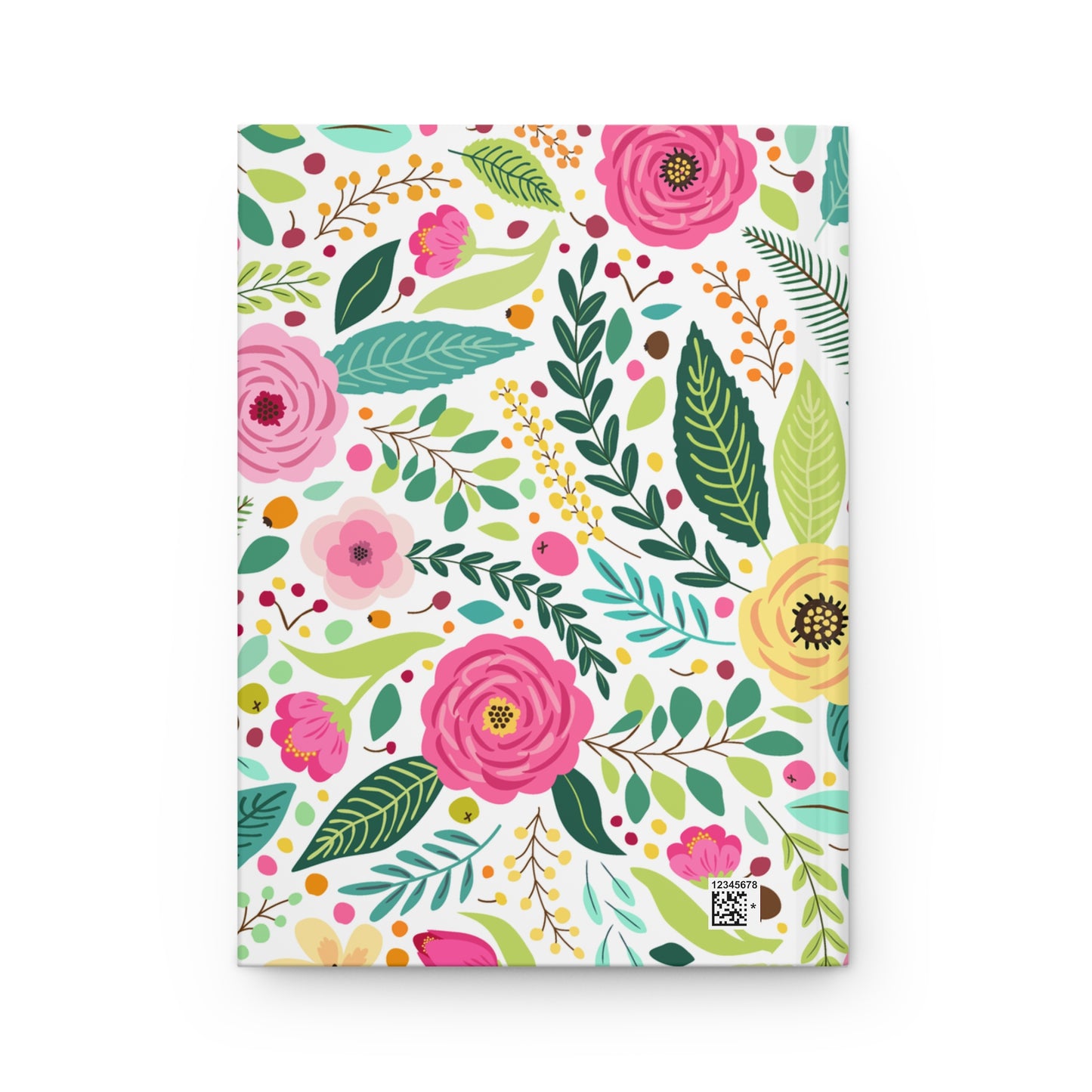 Light Floral Hardcover Journal Matte
