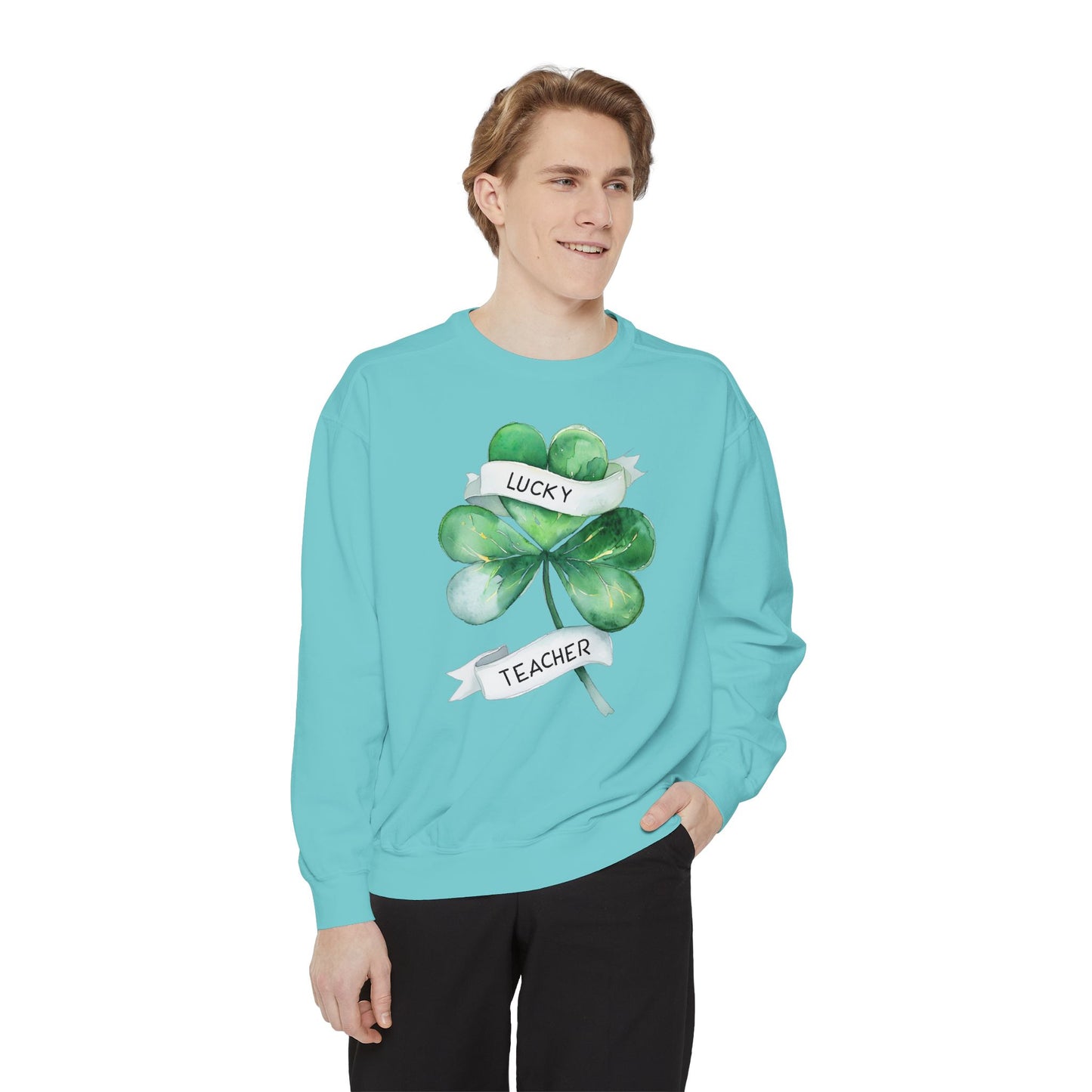 Shamrock Lucky Teacher Sweatshirt