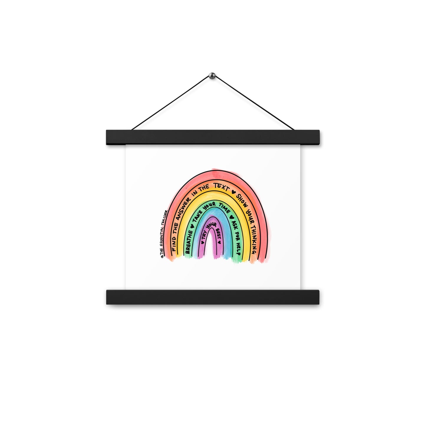 Test Prep - Poster with hangers