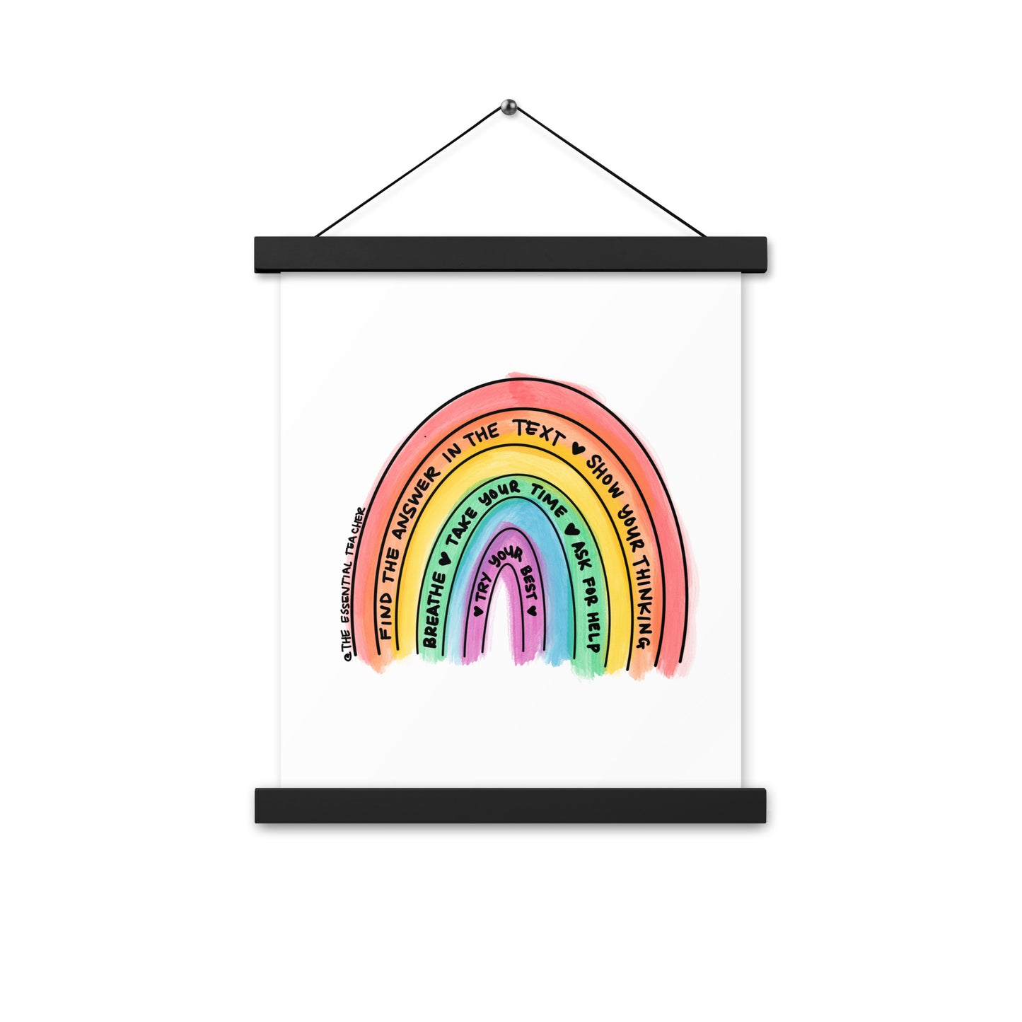 Test Prep - Poster with hangers
