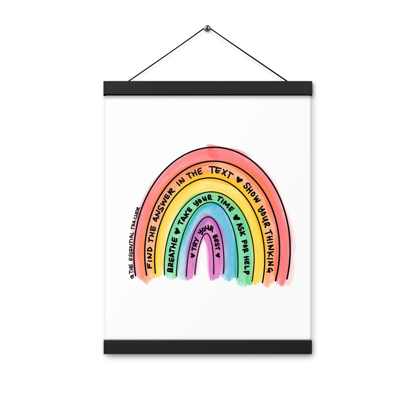 Test Prep - Poster with hangers