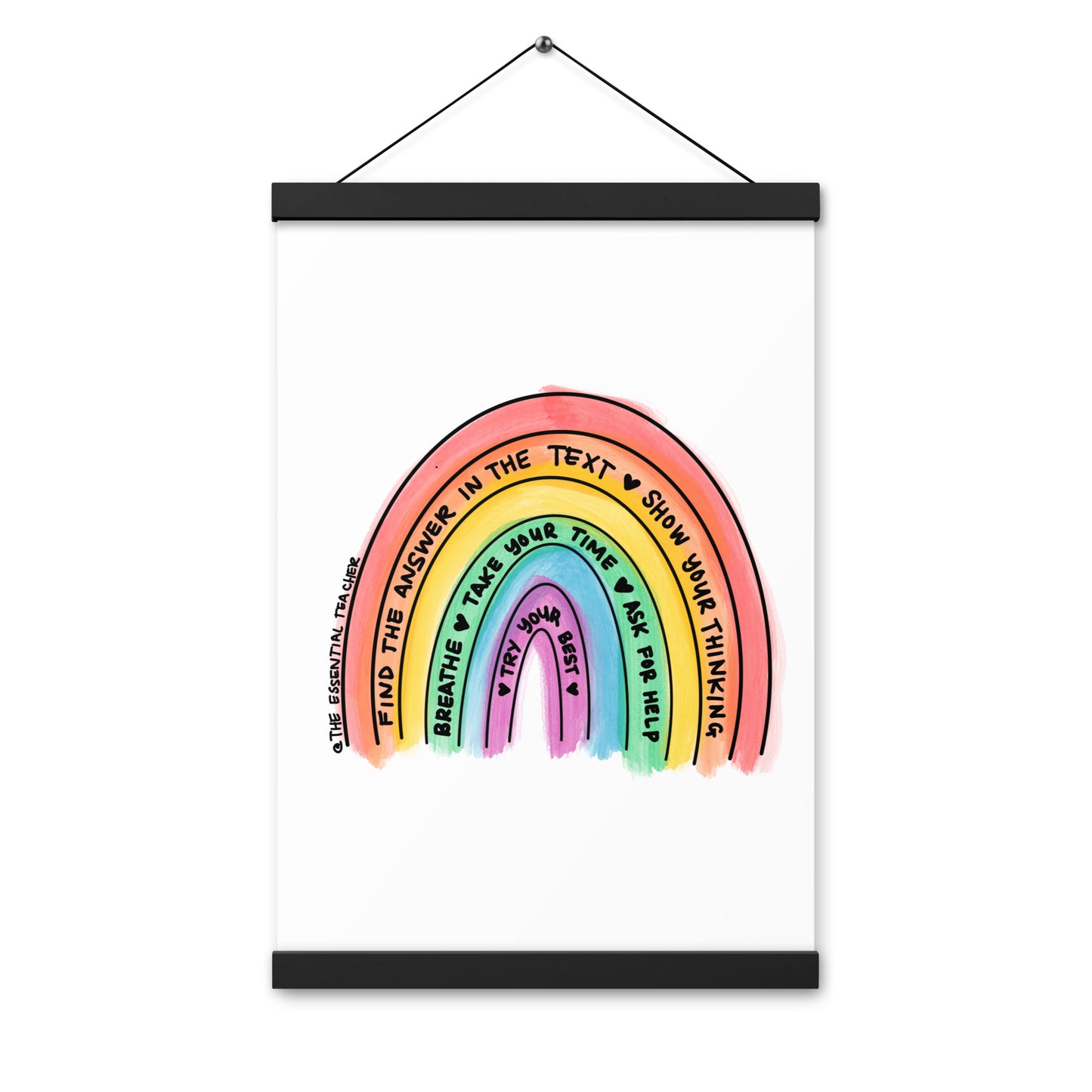 Test Prep - Poster with hangers