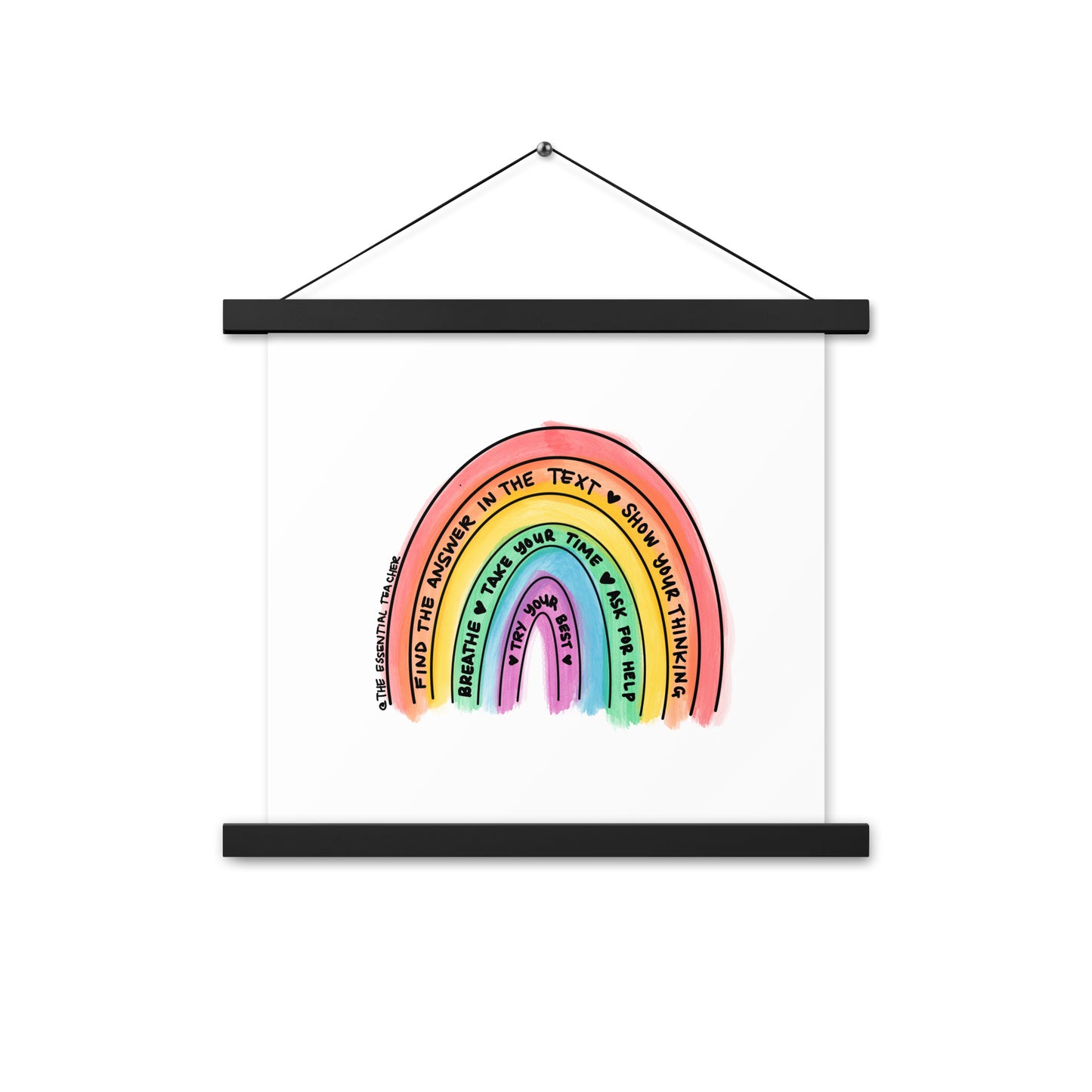 Test Prep - Poster with hangers