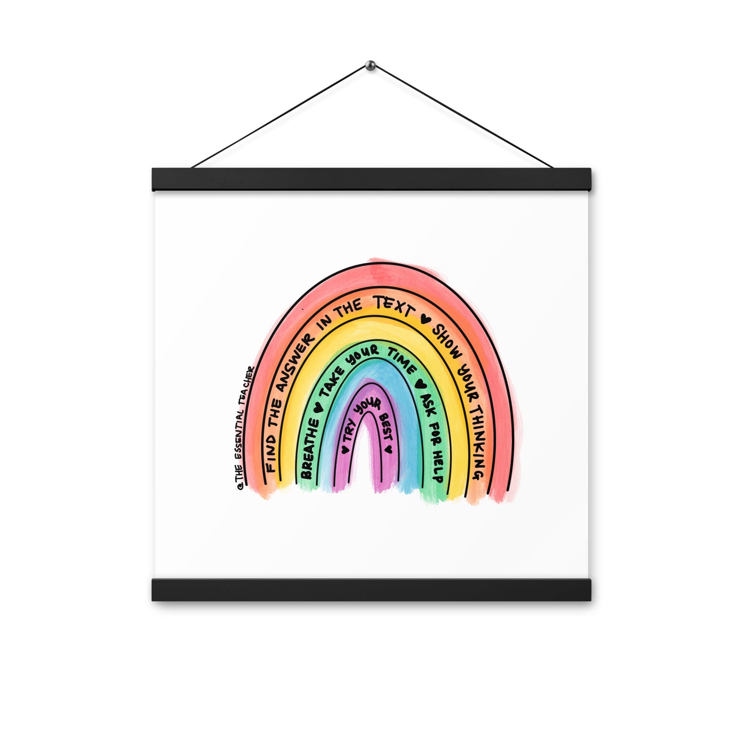 Test Prep - Poster with hangers