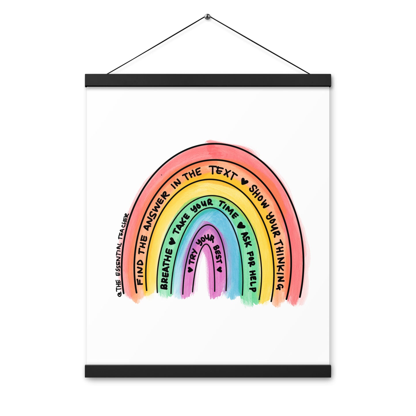 Test Prep - Poster with hangers