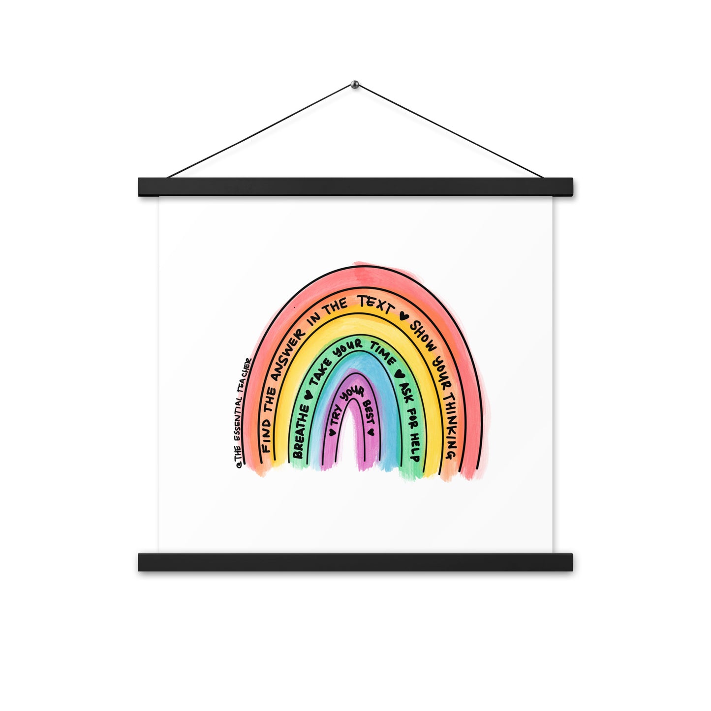 Test Prep - Poster with hangers