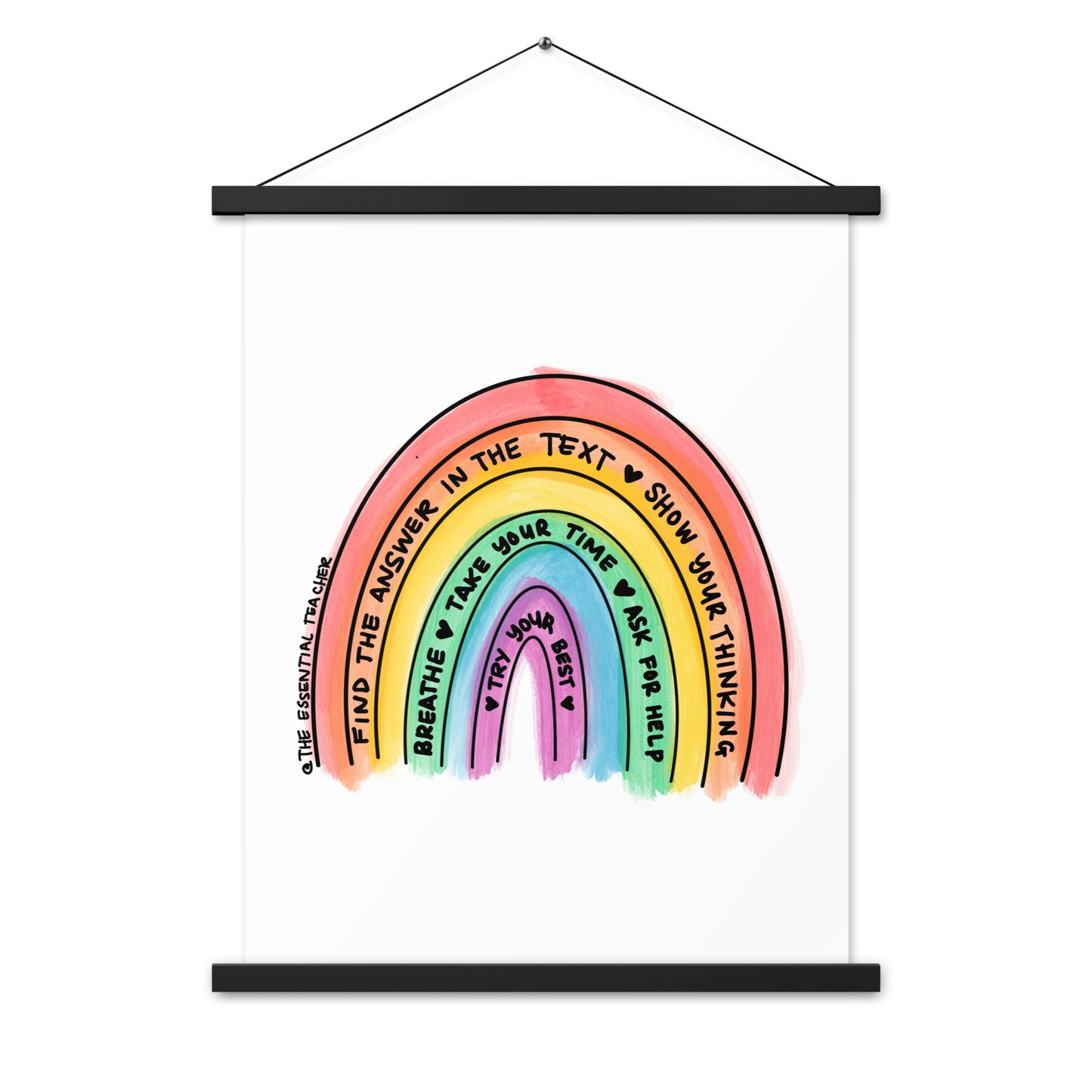 Test Prep - Poster with hangers
