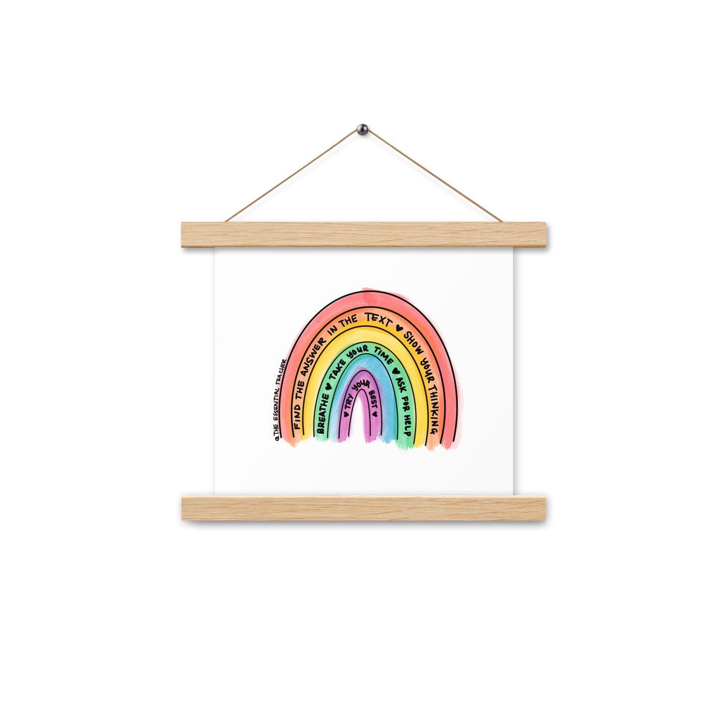 Test Prep - Poster with hangers