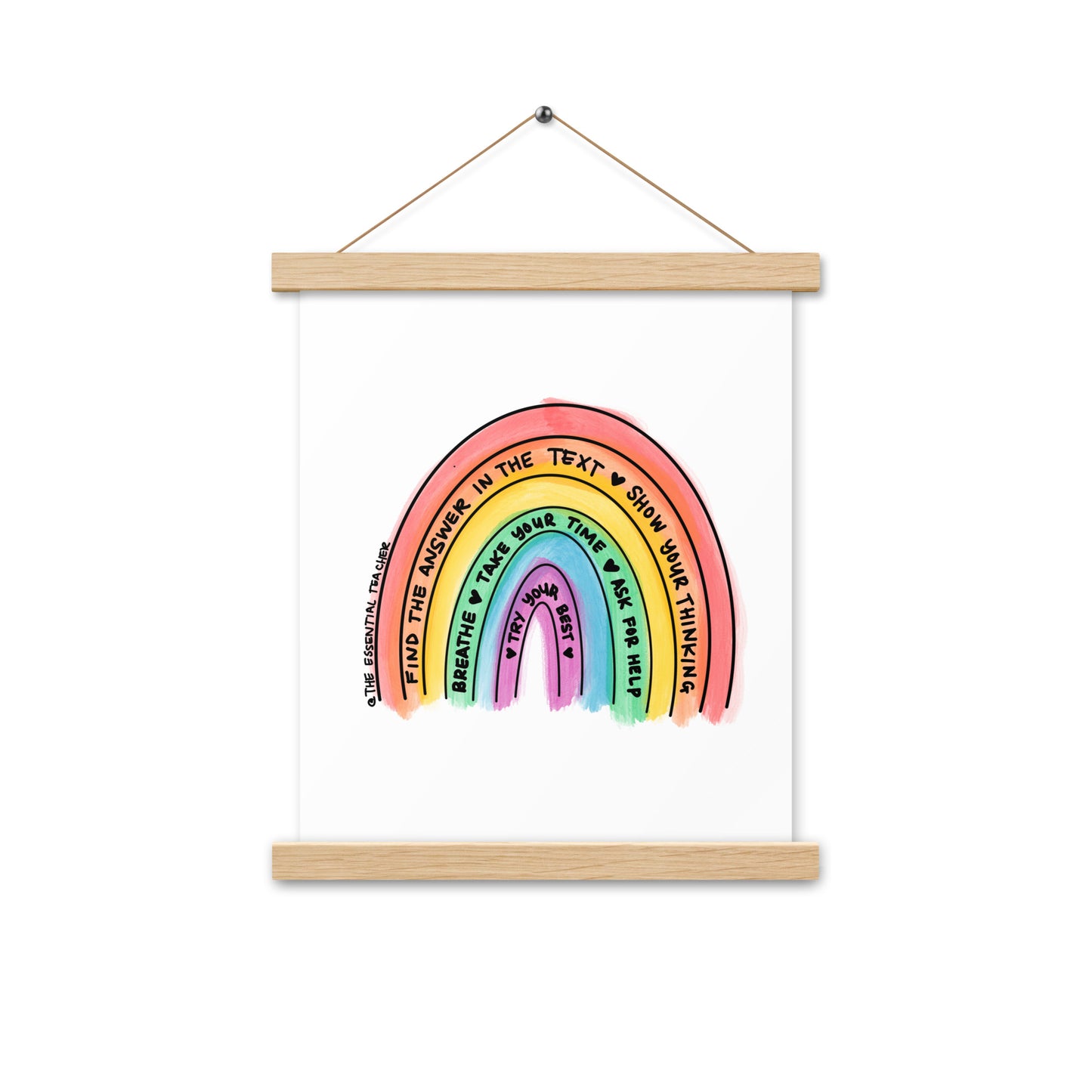 Test Prep - Poster with hangers