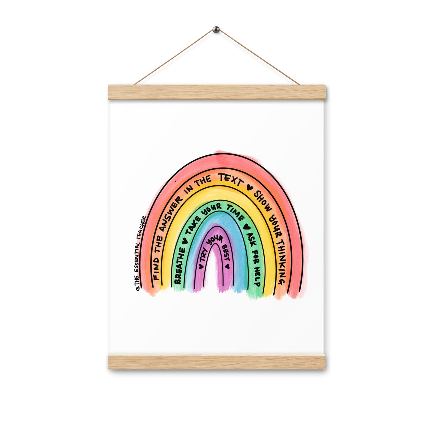 Test Prep - Poster with hangers
