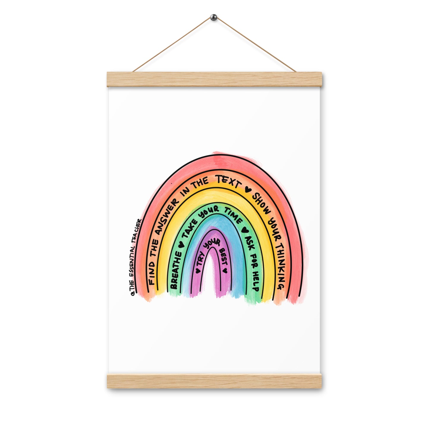 Test Prep - Poster with hangers