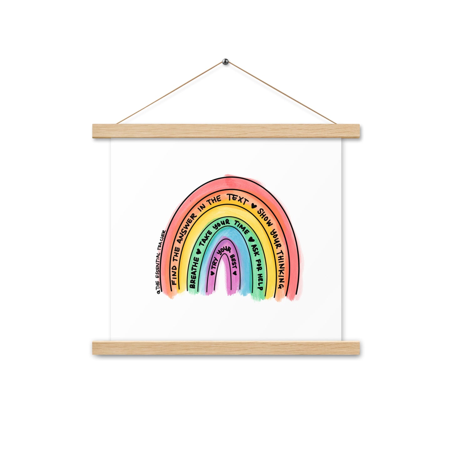 Test Prep - Poster with hangers