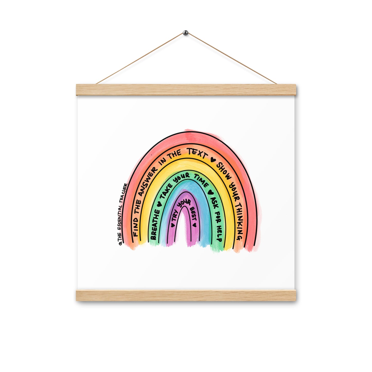 Test Prep - Poster with hangers