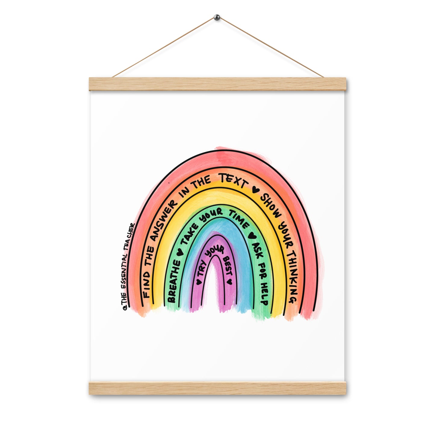 Test Prep - Poster with hangers