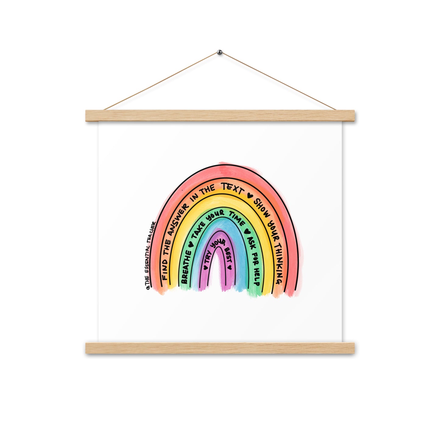 Test Prep - Poster with hangers