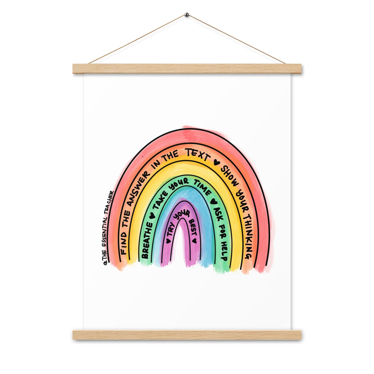 Test Prep - Poster with hangers