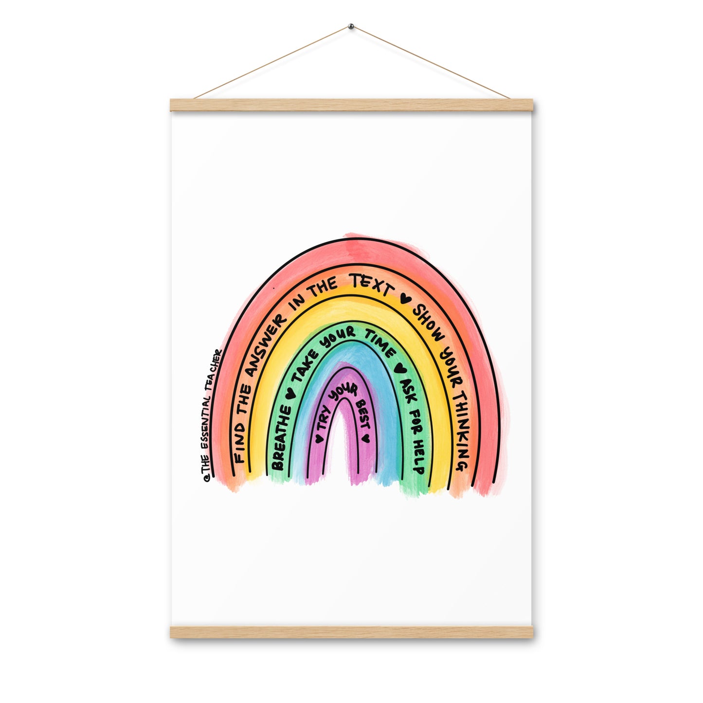 Test Prep - Poster with hangers
