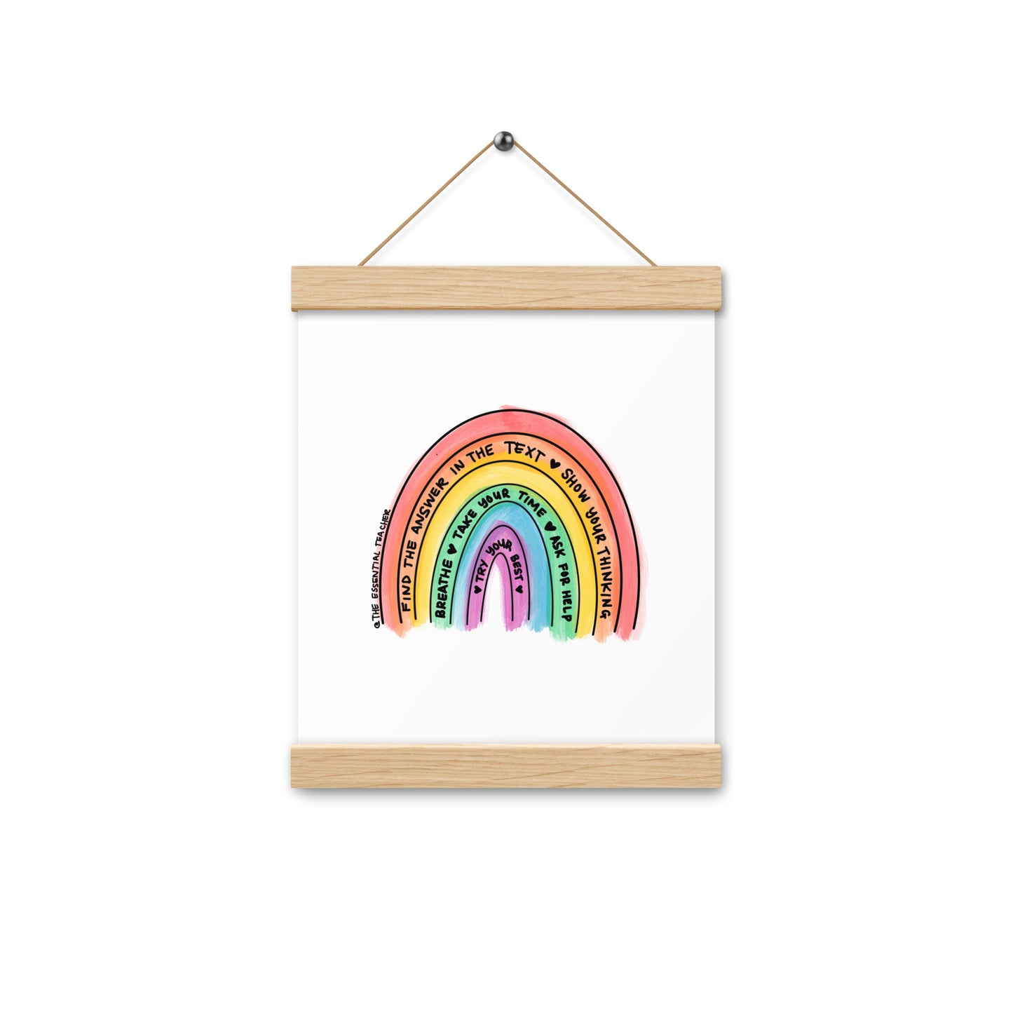 Test Prep - Poster with hangers