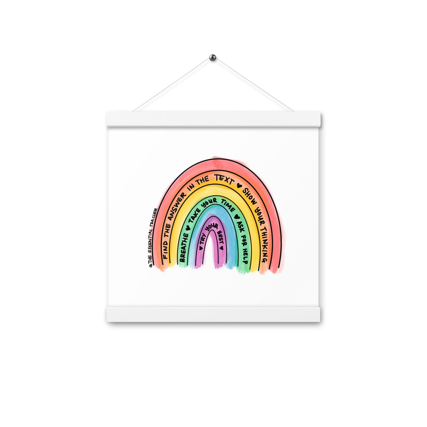 Test Prep - Poster with hangers