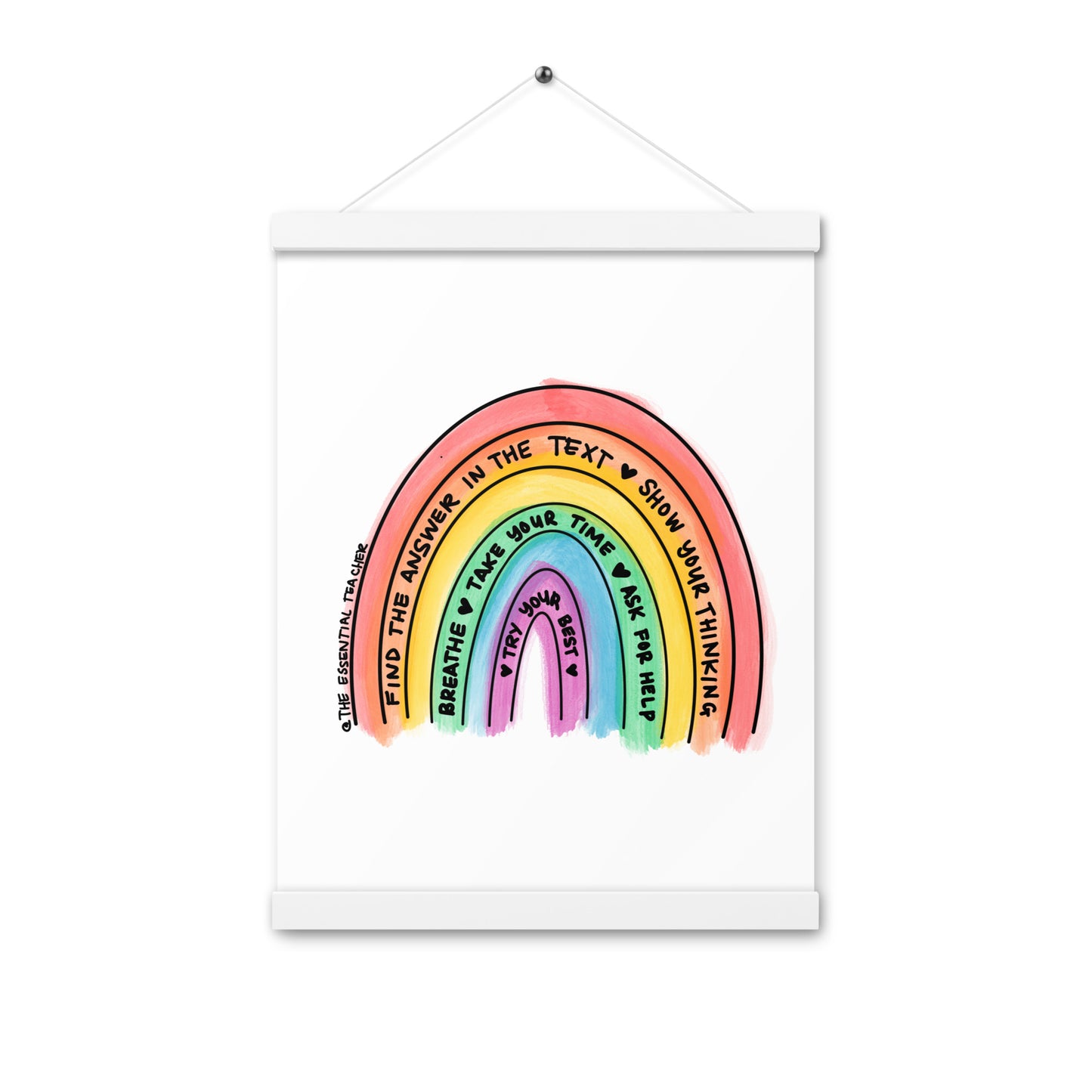 Test Prep - Poster with hangers