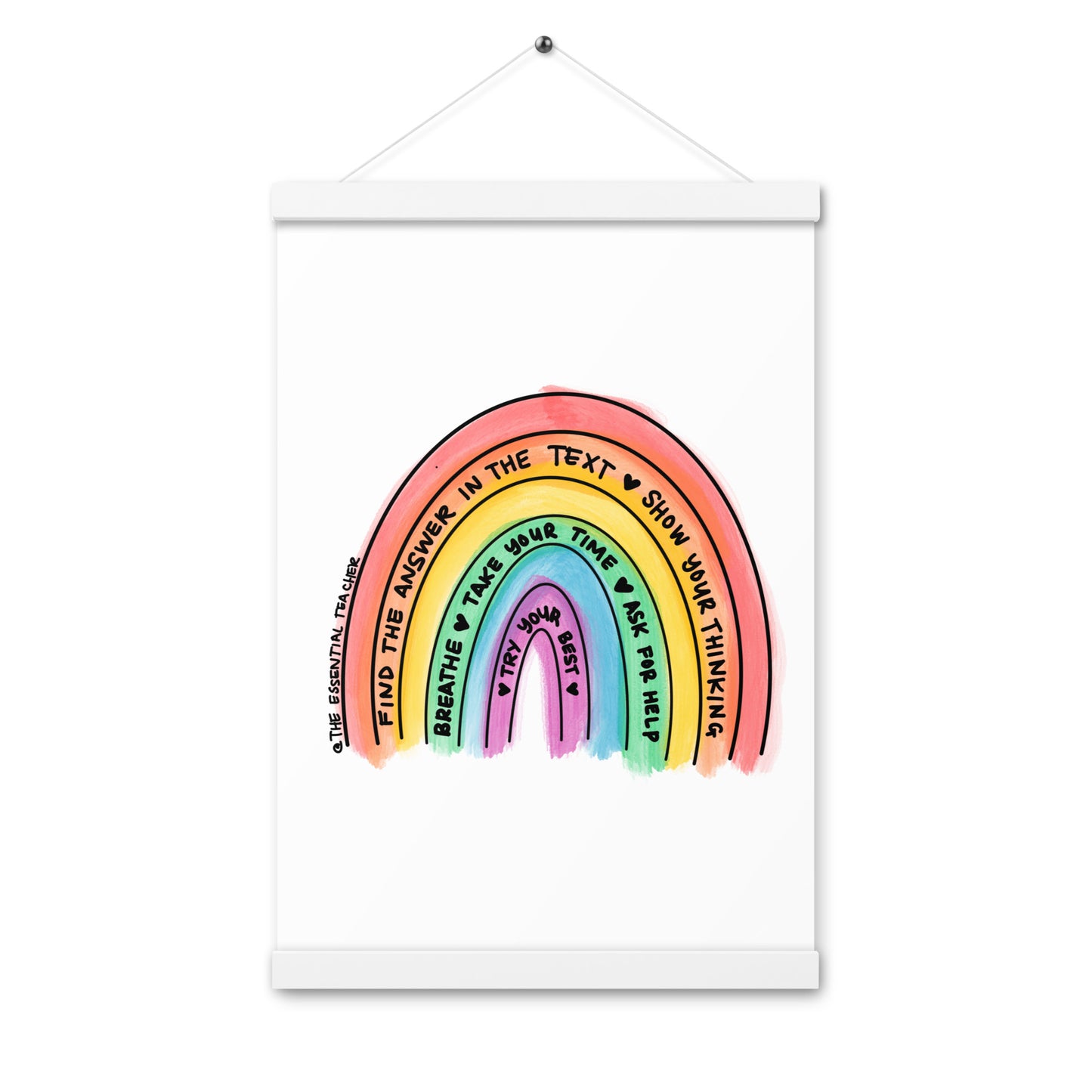Test Prep - Poster with hangers