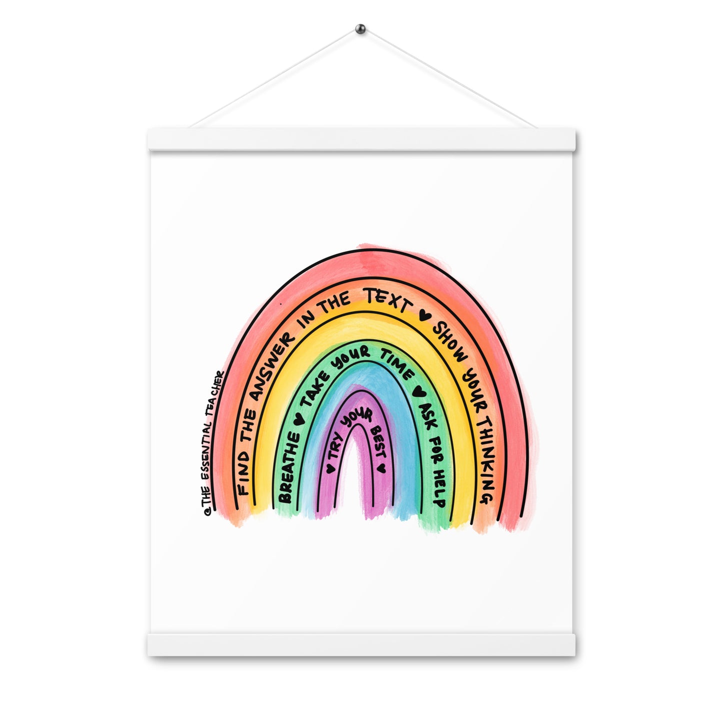 Test Prep - Poster with hangers