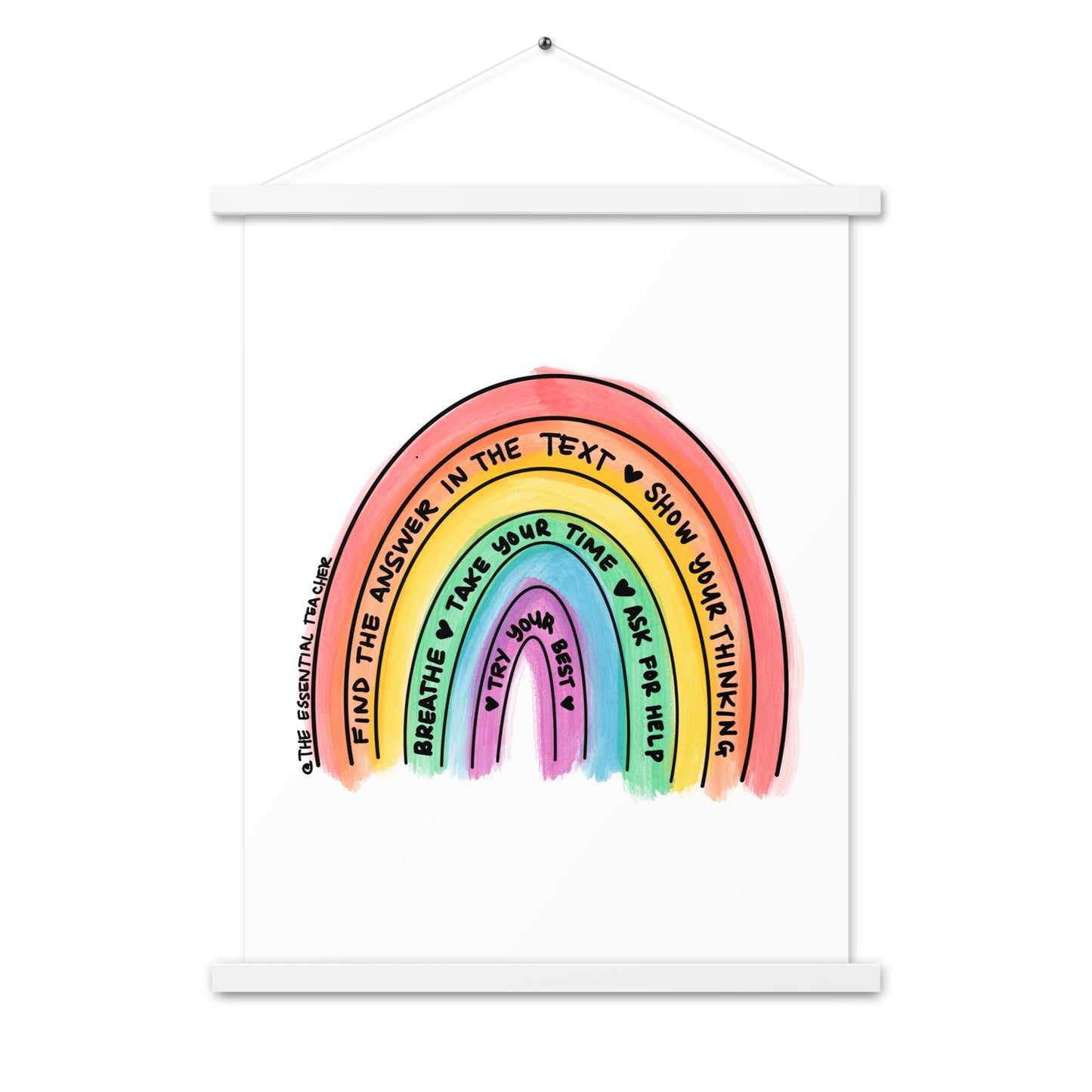 Test Prep - Poster with hangers