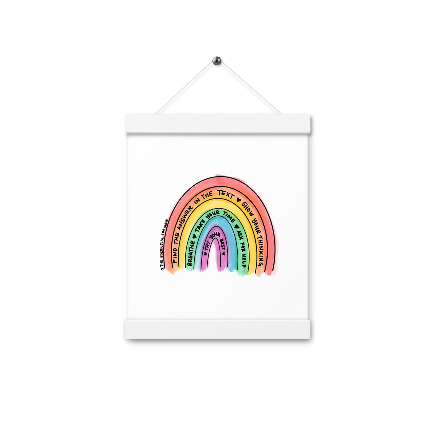 Test Prep - Poster with hangers